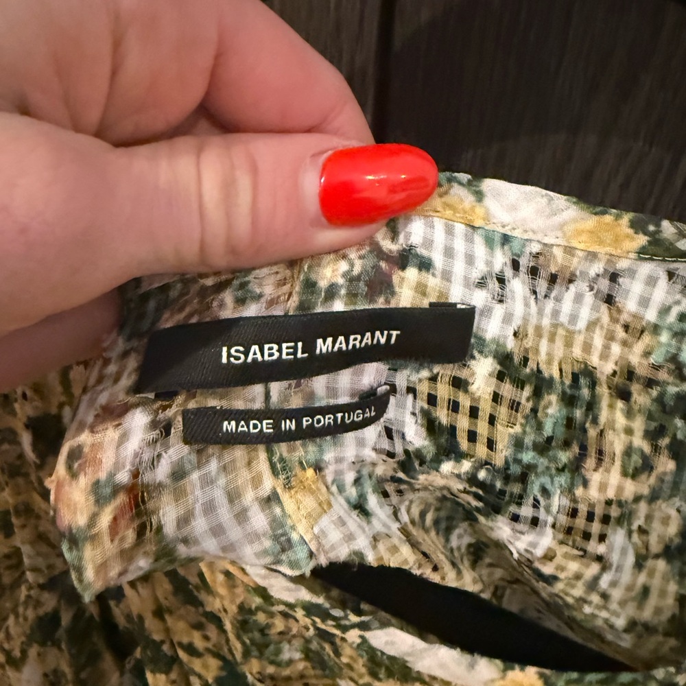 NWT RRP $670 Isabel Marant Robe Face Floral Print Mini - Picture 5 of 7